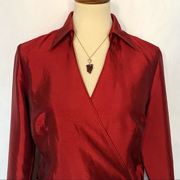 ⭐️HOST PICK⭐️ Coldwater Creek Glamour Wrap Blouse - Picture 4 of 16